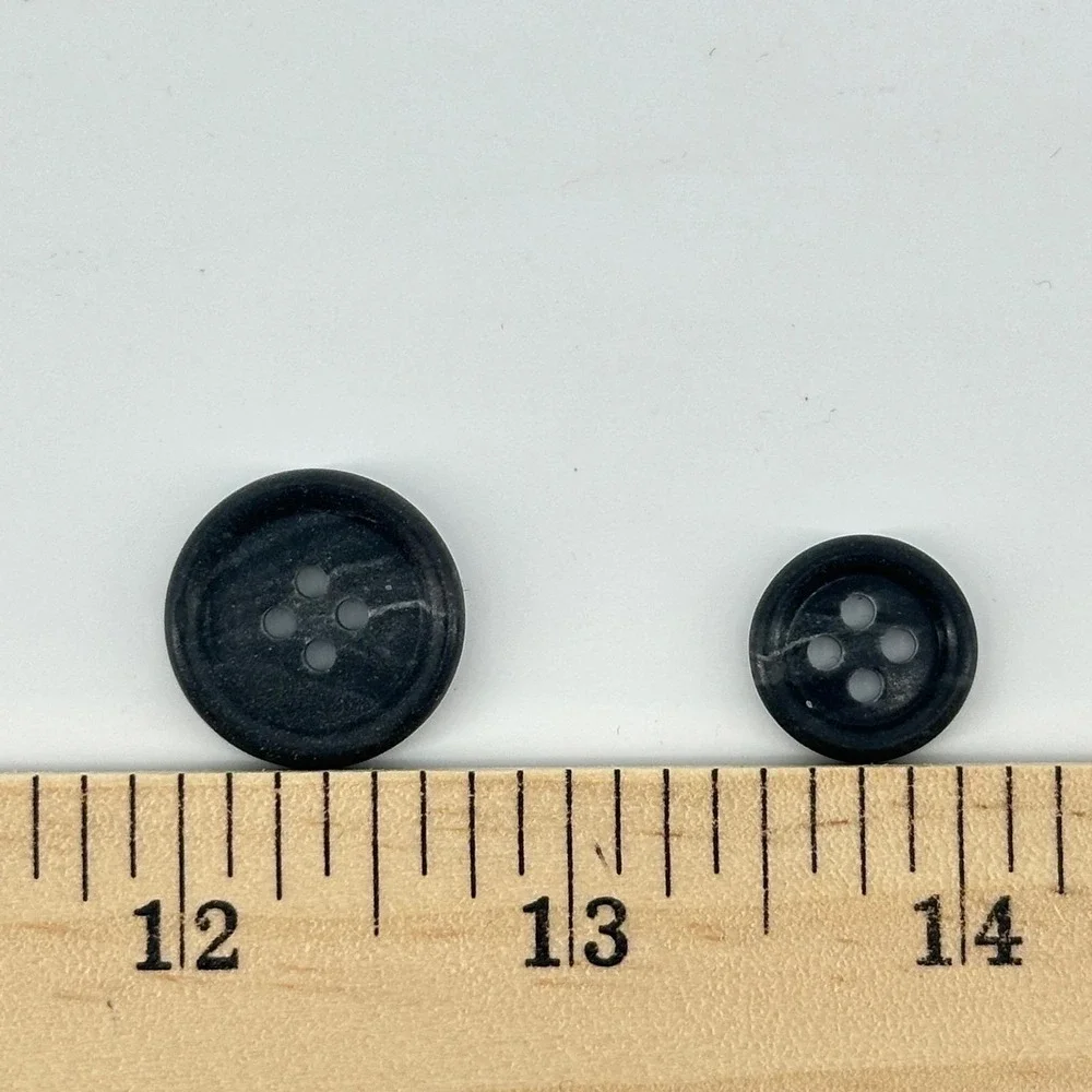 Perry Ellis Replacement Buttons Unisex OS Black 4 Large 8 Small